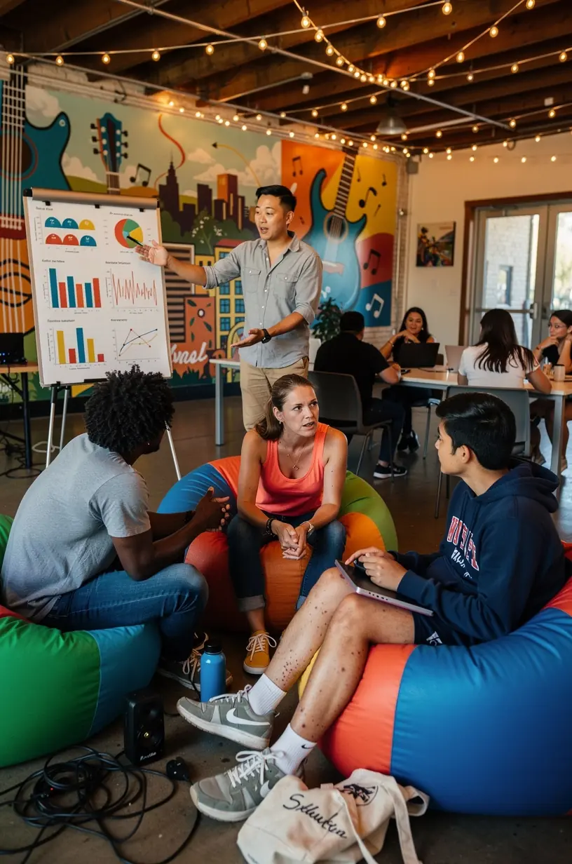 Diverse community members collaborating at an inclusive event.